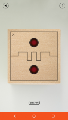 Hier muss auch wieder die Linie anhand der roten Buttons gedrückt werden. Die Linie geht hoch, runter, hoch…...