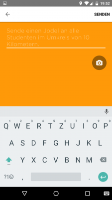 Über den Plus-Button erstellst du selbst einen Jodler.