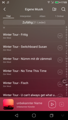 Die Coolpad eigenen Apps und die Einstellungen weisen ein einheitliches Design auf.