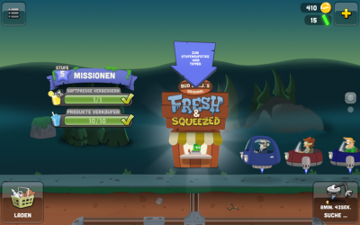 Dein Drive-In-Laden. Hier verkaufst du die Zombie-Smoothies.