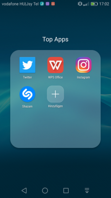 Die vorinstallierten Apps lassen sich vom Nutzer entfernen, hier fehlt zum Beispiel bereits Facebook bereits.