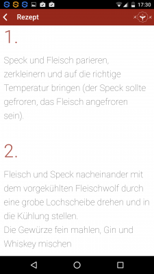 Die Rezepte werden mit einer Schritt für Schritt Anleitung geliefert