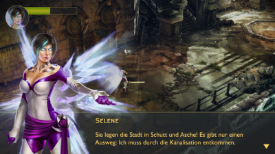 Selene begleitet dich durch das Spiel.