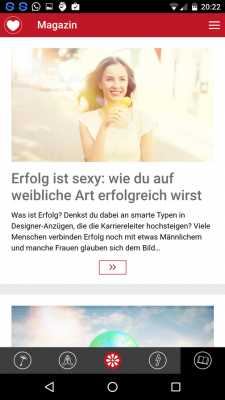 Das Magazin beinhaltet interessante Artikel.