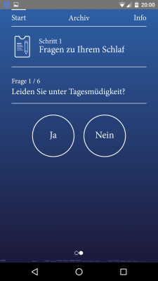 Verschiedene Risikofaktoren zur Schlafapnoe werden abgeklärt.