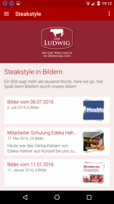 Viele Fotoalben zeugen von den Aktionen in der Steakschaft.