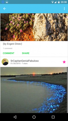 Mit einem Klick auf den Sterne-Button erhöhst du die Bewertung des Bildes.