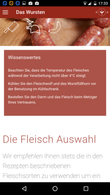Sofern die Geräte und das Fleisch vorhanden sind geht es ans Wursten.