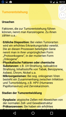 Die Entstehung einer Krankheit wird beschrieben.