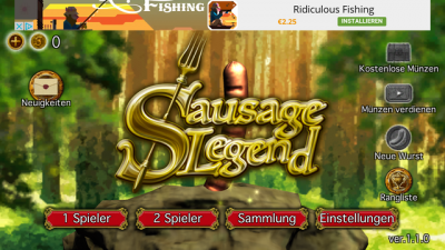Du wählst aus, ob ein oder zwei Spieler und legst mit dem Training los.