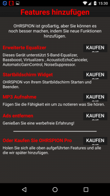 Verschiedene Features erwirbst du mit Kauf der Vollversion.
