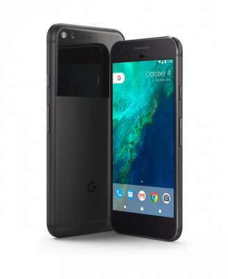 Google Pixel in Schwarz
