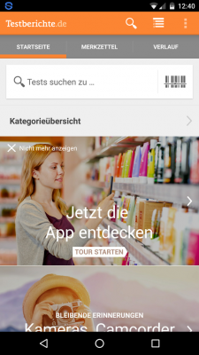 Vor der ersten Benutzung lernst du die Funktionen der App kennen.