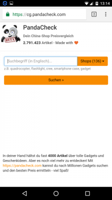 Der PandaCheck Preisvergleich sucht dir den günstigsten Gadget-Anbieter heraus.