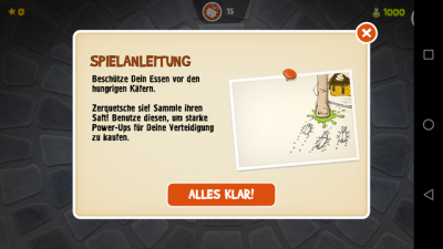 Kurz und knapp bekommst du eine Spielanleitung.