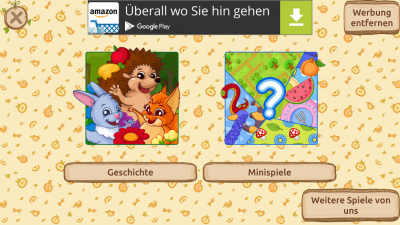 Es enthält Geschichten mit Rätseln sowie Minispiele.
