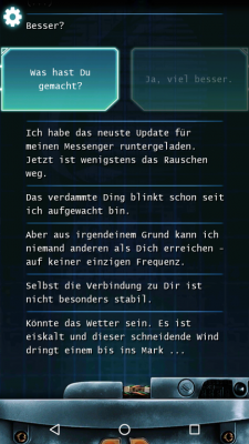 Mithilfe der Antwort-Buttons trittst du mit der Person in Kontakt.