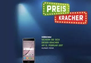 Aus Liebe zum Smartphone – mobilcom-debitel bietet das HUAWEI nova am 12. Februar für 299,99 Euro als Preiskracher an