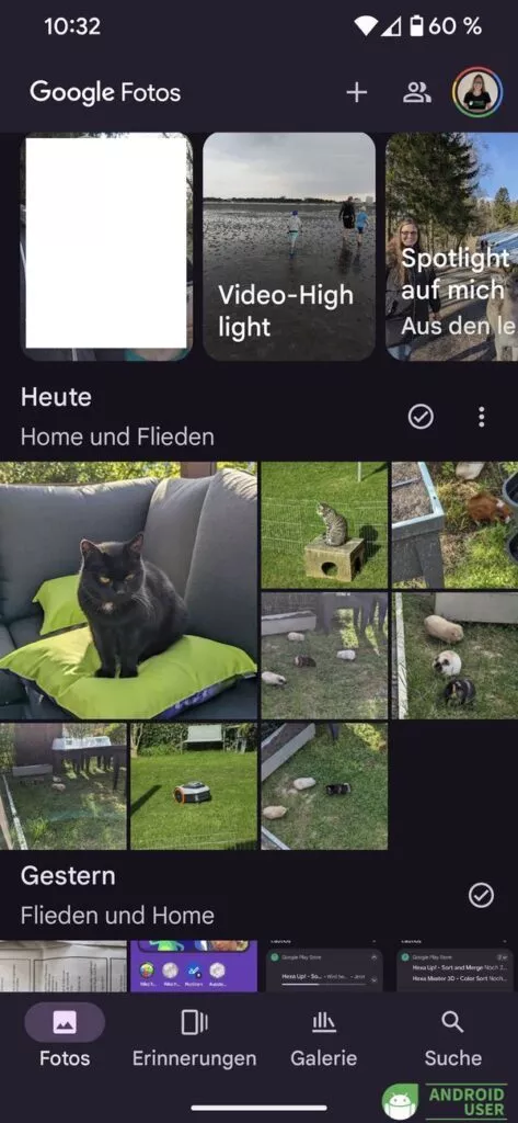 Fotos auf Google im Fotostream