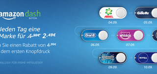 Amazon bietet in dieser Woche für Prime-Mitglieder jeden Tag einen Dash Button günstiger an