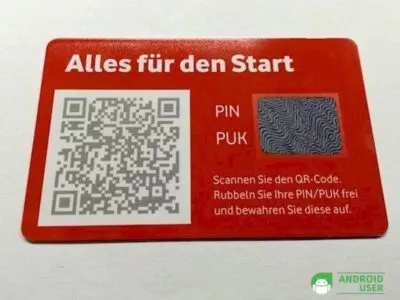 Code für die eSIM mit dem Smartphone einscannen