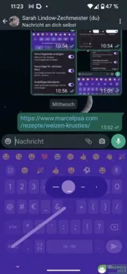 Gboard Sonderzeichen per Geste erreichen