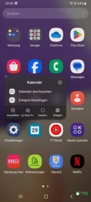 Samsung Kalender deaktivieren