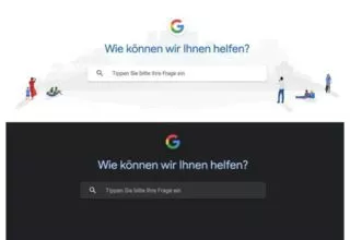 Google Support Center bietet jetzt auch einen optionalen Dark Mode an
