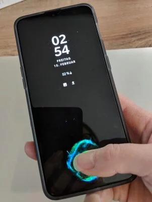 OnePlus 6T 31 Fingerprint in Aktion | Android-User.de