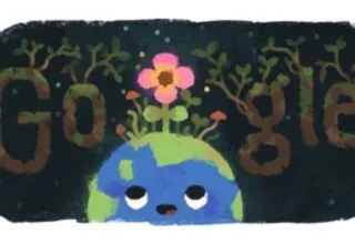 Frühlingsanfang 2019 – Das Google Doodle auch in der Suchleiste auf dem Smartphone