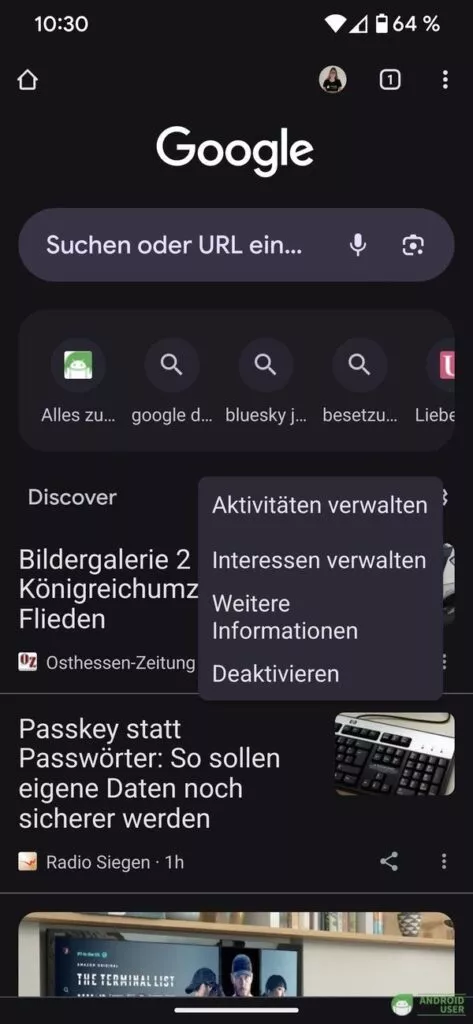 Im Kontextmenü wählst du Deaktivieren