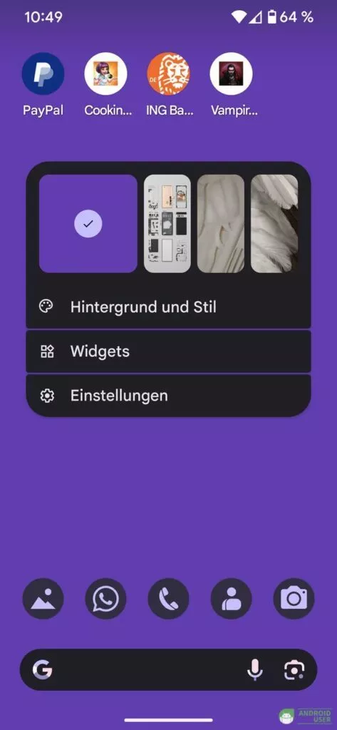Die Wischgeste für Discover lässt sich deaktivieren