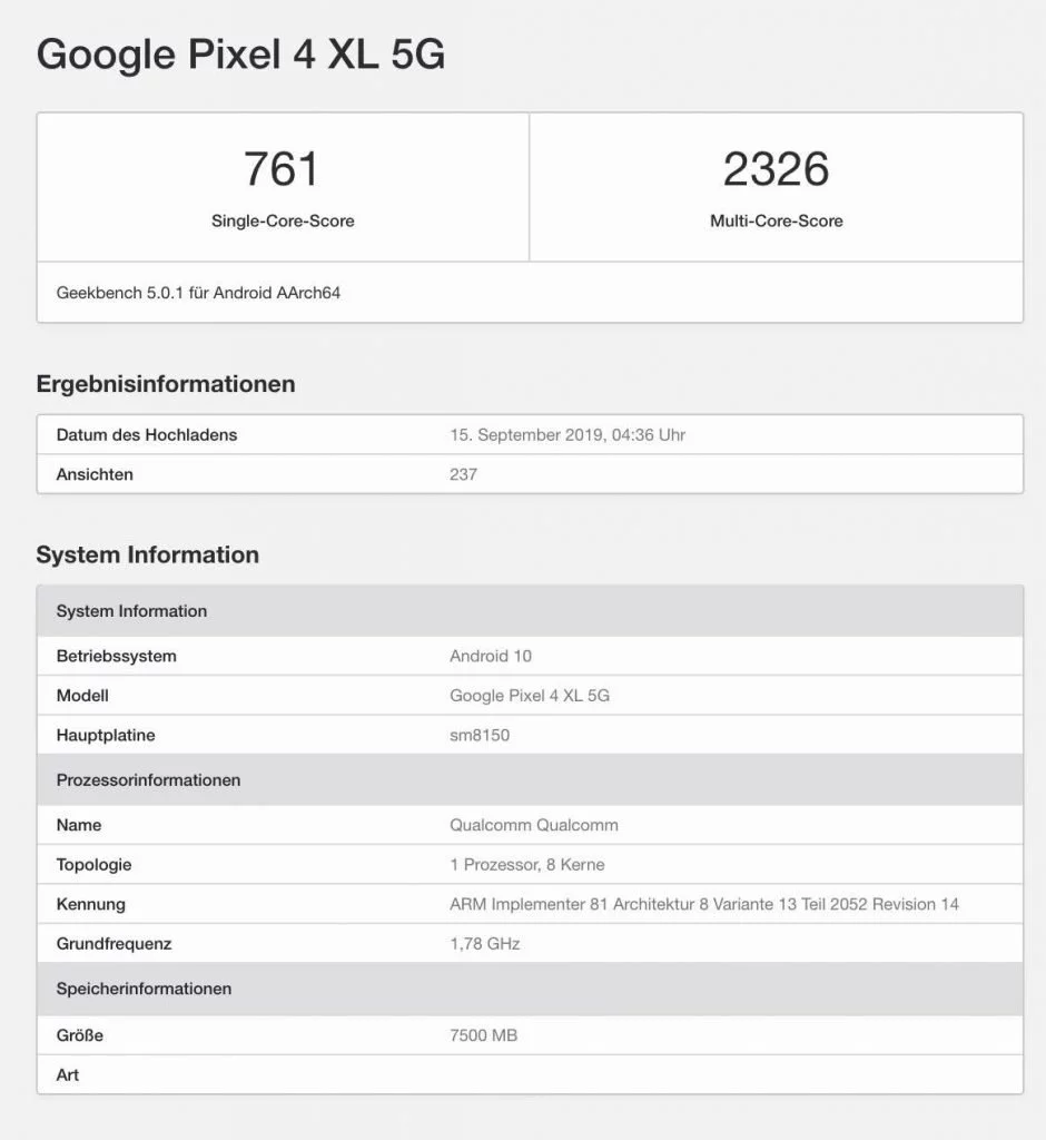 Pixel 4 XL 5G | Android-User.de