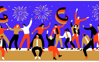 Google Doodle zum Tag der Deutschen Einheit zeigt den Mauerfall
