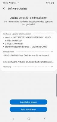 Samsung Software update | Android-User.de