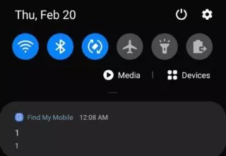 Samsung: Sämtliche Nutzer erhalten Find My Mobile 1 1 Benachrichtigung