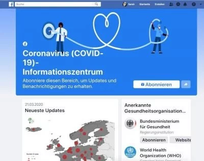 Facebook Corona 2 | Android-User.de