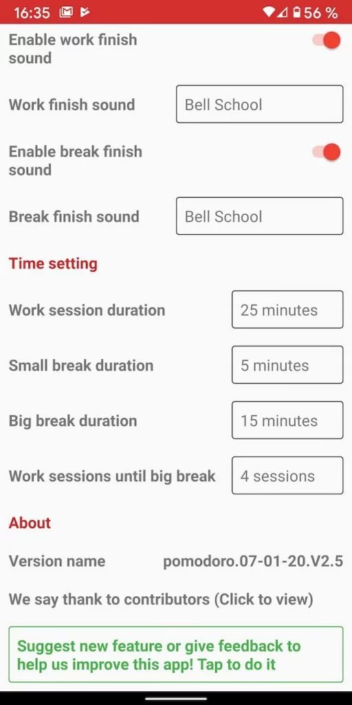 Pomodoro 3 | Android-User.de