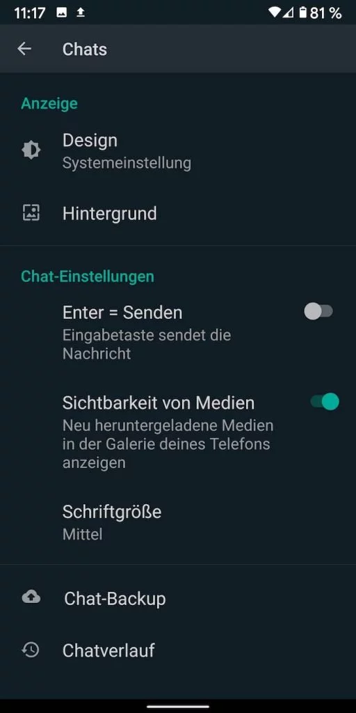 WA Dark Mode 3 | Android-USer.de