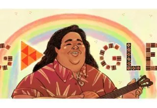 Somewhere over the Rainbow – Doodle zum 61. Geburtstag von Israel Kamakawiwoʻole
