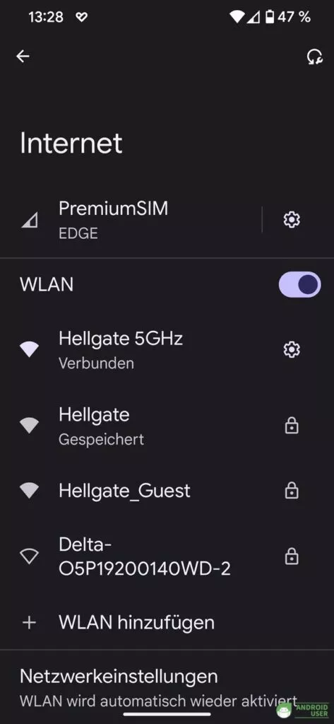 WLAN teilen Android WLAN auswählen