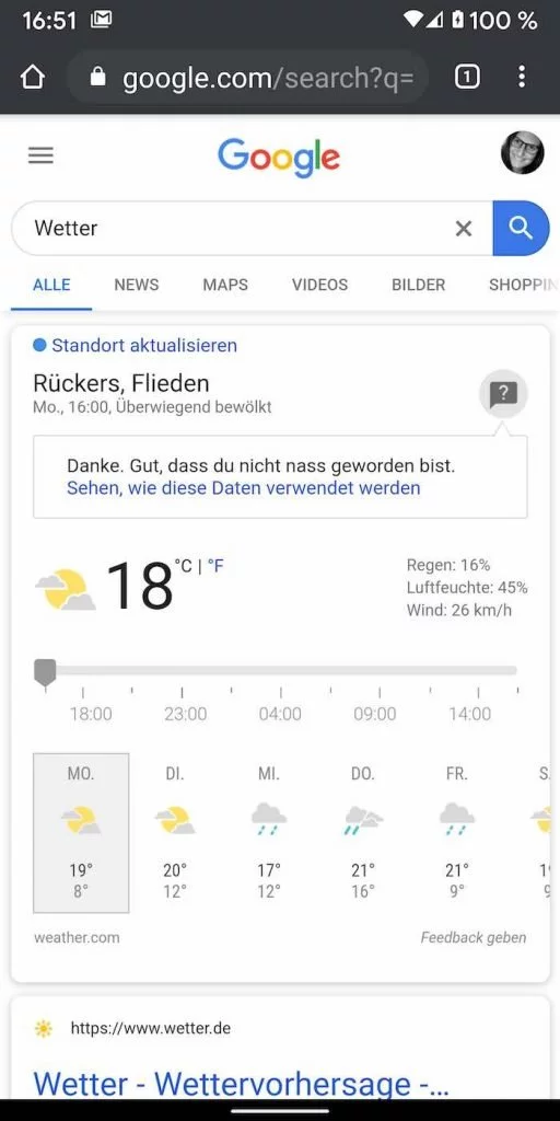 Wetter 2 | Android-User.de