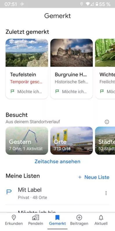 Maps Neu Gemerkt | Android-User.de
