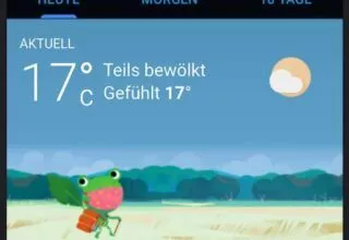 Google Wetter – Wetterfrosch Froggy trägt nun eine Maske