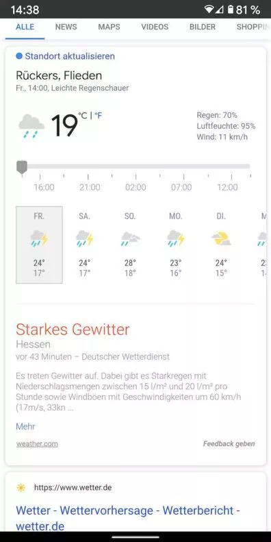 Wetter 4 | android-User.de