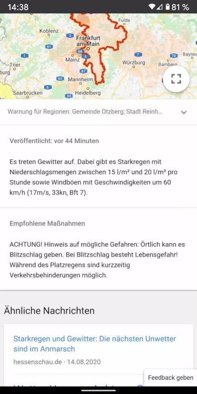 Wetter 6 | Android-User.de