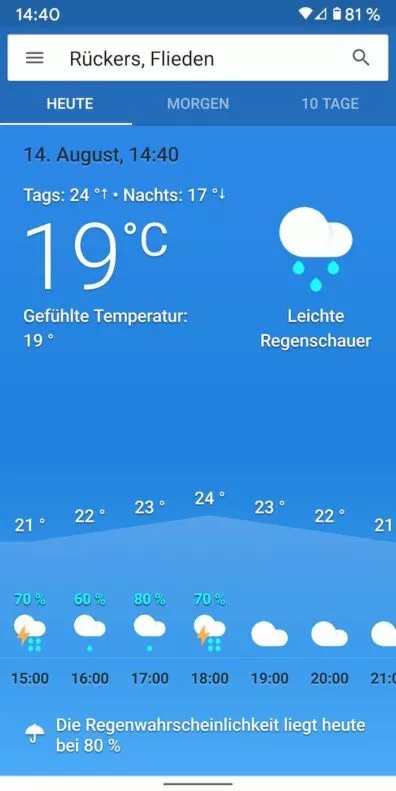 Wetter 7 | Android-User.de