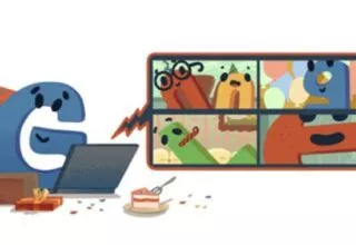 Google Doodle zum 22. Geburtstag von Google