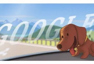 Google Doodle für den Dackel beziehungsweise Wackeldackel