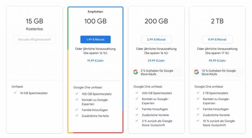 Google One Abo | android-User.de